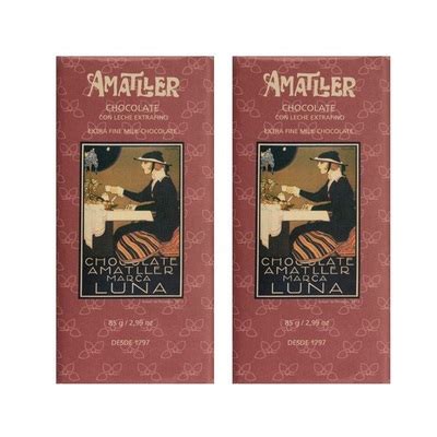 AMATLLER 32% Cocoa Extra Fine Milk Chocolate Bar 85 g| Spanish Chocolate | Gourmet Food ...