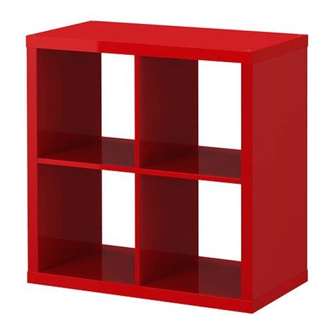 Buy Ikea Kallax Bookcase Shelving Unit Display High Gloss Red Modern Shelf Online at ...
