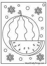 Watermelon Coloring Sheet Printable Pages sketch template
