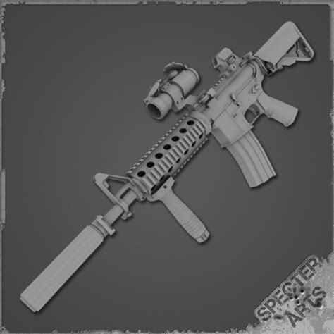 m4a1 carbine sof cqb 3d model