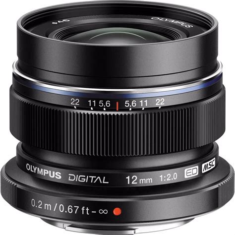 Olympus M.Zuiko 12mm f/2.0 Black Wide Angle Lens | Camera House