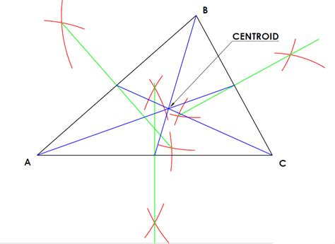 Centroid of a Triangle - Technical Graphics