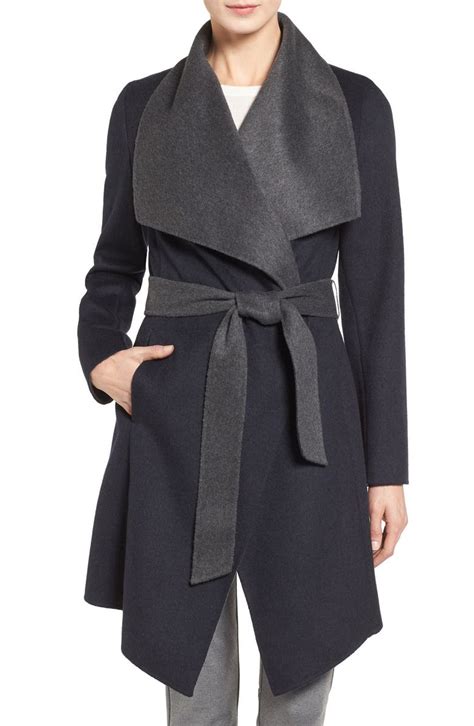 MICHAEL Michael Kors Double Face Wool Blend Wrap Coat | Nordstrom