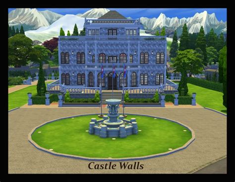 Castle Walls by Simmiller at Mod The Sims » Sims 4 Updates