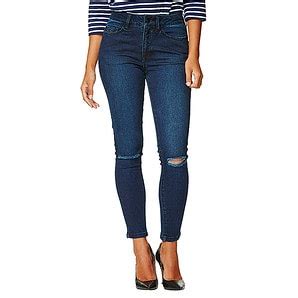 Dannii Minogue Petites 7/8 Ripped Jeans - Indigo | Target Australia