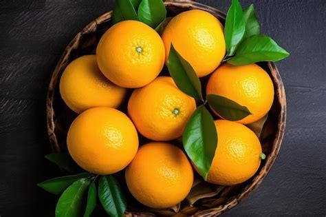 Premium AI Image | jeju orange fruits on the kitchen professional advertising food photography