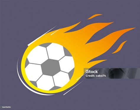 Flaming Soccer Ball Stock Illustration - Download Image Now - Burning, Championship, Comet - iStock