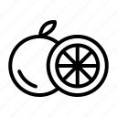 Fruits Line icons by iconnect art