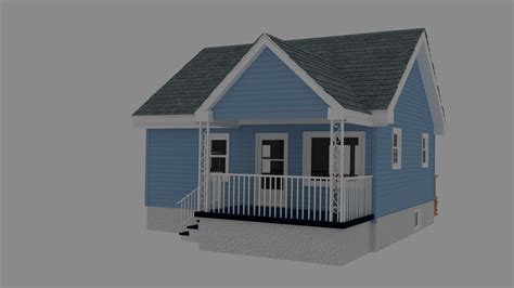 Bungalow House 3D Model - TurboSquid 1341546