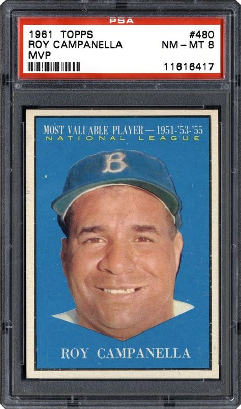 Auction Prices Realized Baseball Cards 1961 TOPPS Roy Campanella MVP ...