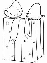 Christmas Gift Box Coloring Page  ColouringPages sketch template