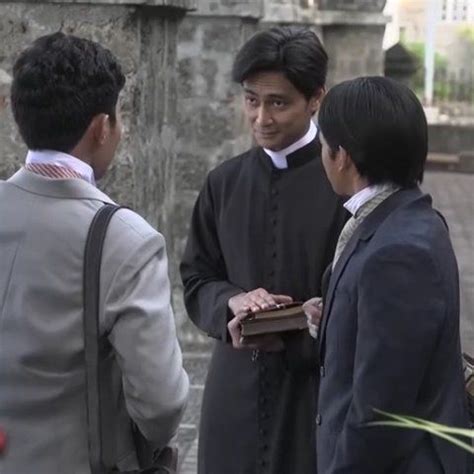 cedrick juan, elijah canlas and tommy alejandrino (as padre jose burgos, paciano mercado and ...