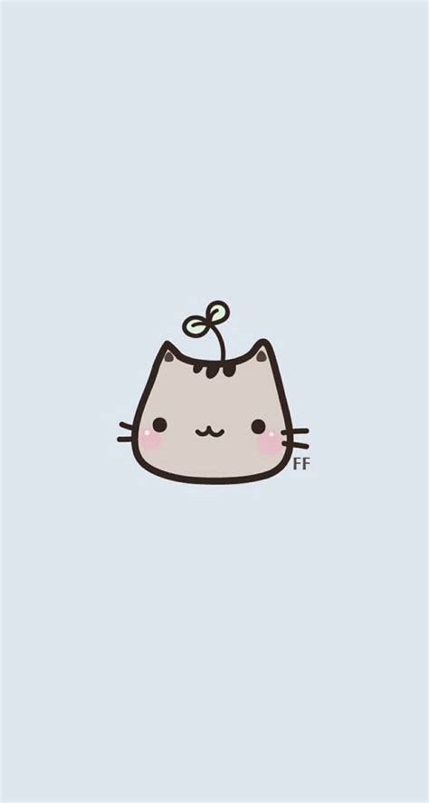 Kawaii Cat Simple iPhone Wallpaper @PanPins | Cat phone wallpaper ...