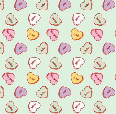 Sassy Valentines Fabric Conversation Hearts By Annaboo | Etsy | Valentines wallpaper, Converse ...