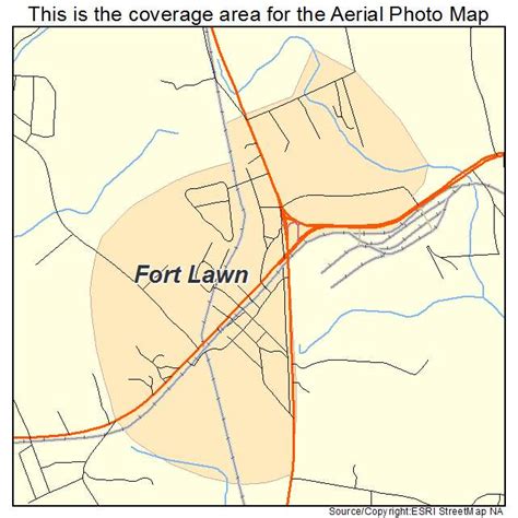 Aerial Photography Map of Fort Lawn, SC South Carolina