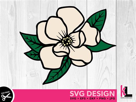 Magnolia SVG Layered Flower SVG Magnolia Stencil Svg Files - Etsy