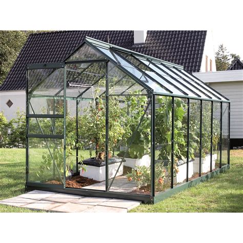 ShedsWarehouse.com | Vita Greenhouses | 6ft x 12ft Value Green Metal Frame Greenhouse