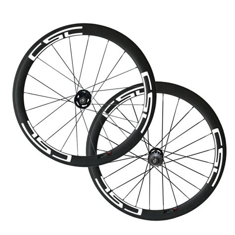 Csc Carbon Track Bike Wheelset 50mm Tubular Novatec Track Wheels For Track Bicycle Frame - Buy ...