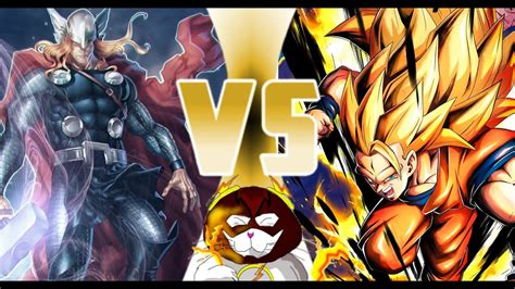 Thor Vs. Son Goku! (Marvel Comics Vs. Dragon Ball Z) - YouTube