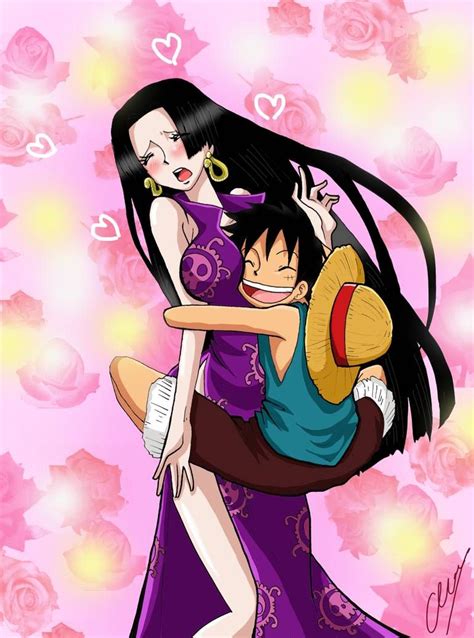 Luffy and Hancock by Hikari-15-L on DeviantArt | Luffy and hancock, Manga anime one piece, Luffy