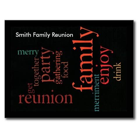 Family Reunion Postcards | Zazzle.com | Family reunion, Reunion, Postcard