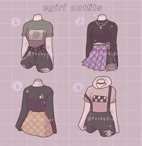 egirl outfits | Drawing anime clothes, Art clothes, Fashion design drawings