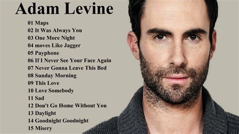 Adam Levine Songs Playlist || Best Of Adam Levine Album 2017 [Nice ...