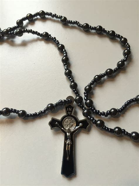 Black Beaded Rosary Beads – Kitty's Irish Gifts