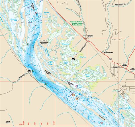 Mississippi River-Pool 9 Fishing Map