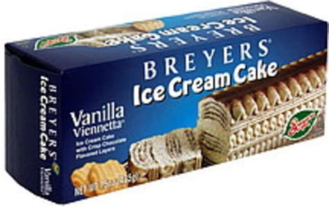 Breyers Vanilla Ice Cream Cake - 15 oz, Nutrition Information | Innit