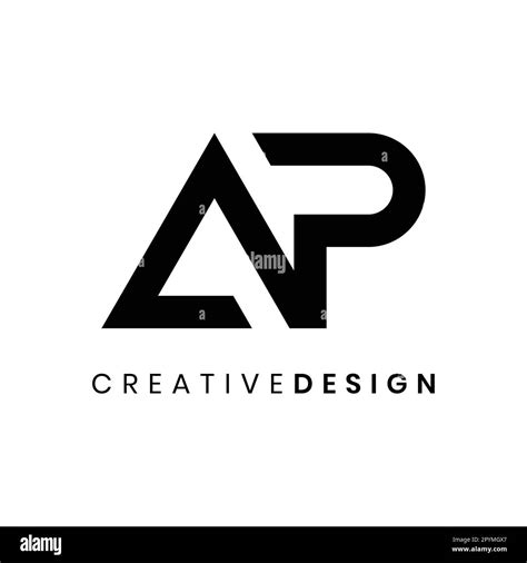 Ap logo design Black and White Stock Photos & Images - Alamy