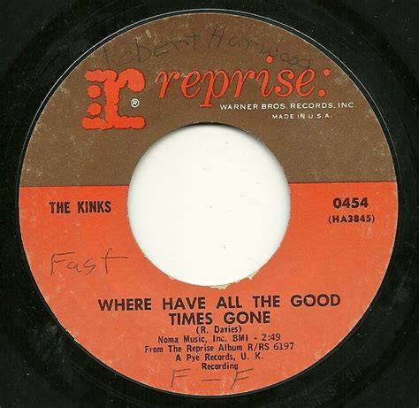 I Am the Noize In Your Head: Kinks - Where Have All The Good Times Gone