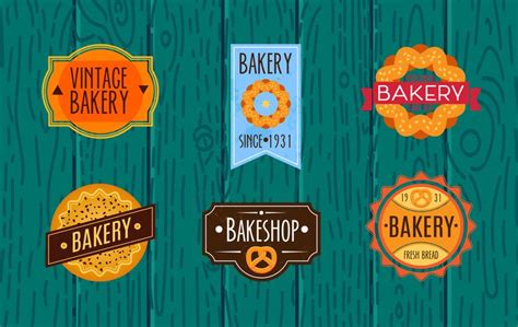 Collection of vintage retro bakery 346329 Vector Art at Vecteezy