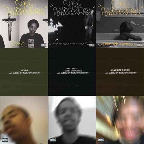 Every Earl Sweatshirt Album in the Style of Every Earl Sweatshirt Album : r/freshalbumart