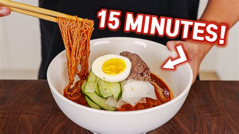 Bibim Naengmyeon (Korean Spicy Cold Noodles) - Aaron and Claire