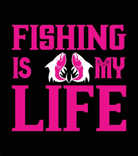 Fishing Quotes T-shirt Design Vector 10942507 Vector Art at Vecteezy