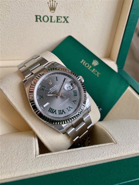 ROLEX 126334 41MM DATEJUST WIMBLEDON DIAL - Carr Watches