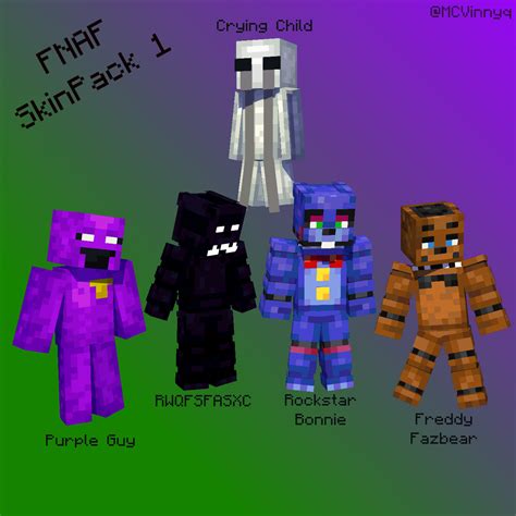 Heyo! I made a Minecraft Skin Pack of 5 Miscellaneous FNAF characters for you guys to enjoy ...