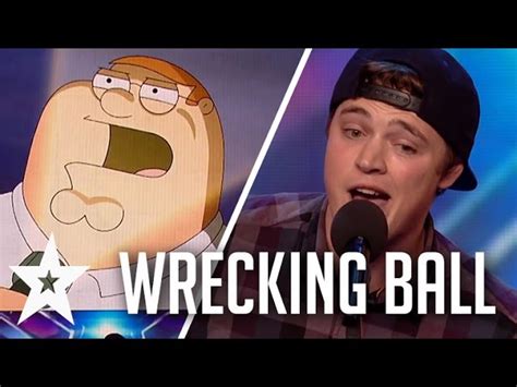 Peter Griffin, Elmo & More Sing Wrecking Ball On Britain's Got Talent ...