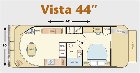 44-foot Vista Class Houseboat