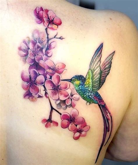 Top 134 + Hummingbird and flower tattoo - Spcminer.com