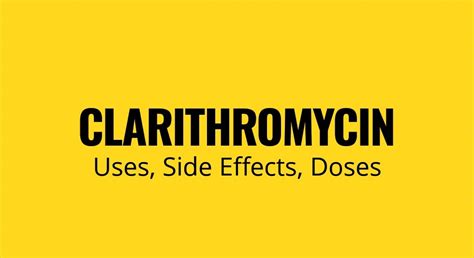 Clarithromycin (Claritek): Uses, Side Effects, Doses | DrugsBank