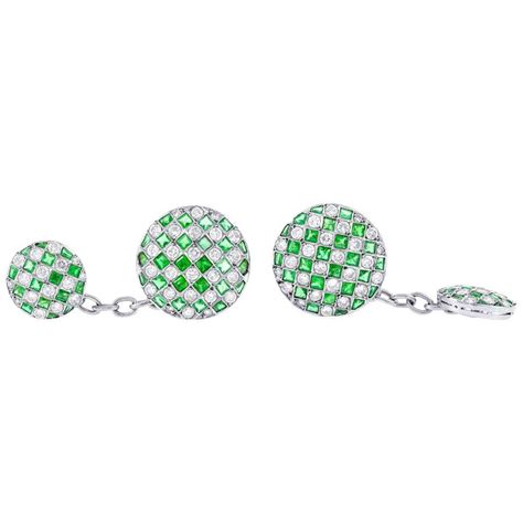 Diamond Cufflinks For Sale at 1stDibs