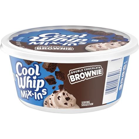 Cool Whip Mix-Ins Double Chocolate Brownie Whipped Topping (8 oz ...