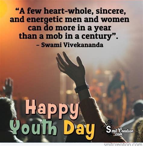 Happy Youth Day Motivational Quote - SmitCreation.com