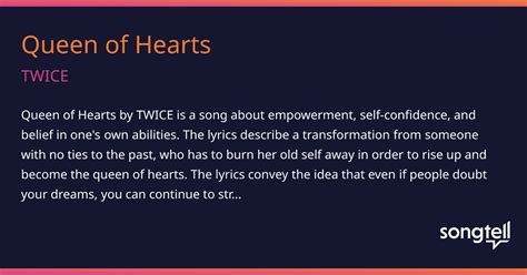 Meaning of Queen of Hearts by TWICE