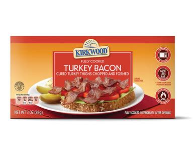 ALDI US - Kirkwood Fully Cooked Turkey Bacon