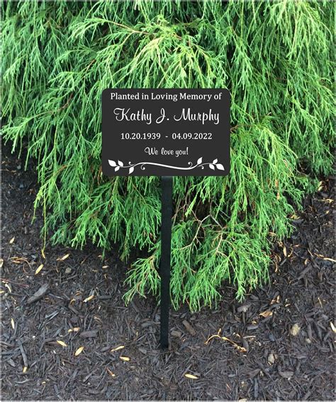 Personalized Memorial Plaque Memorial Tree Marker Metal - Etsy