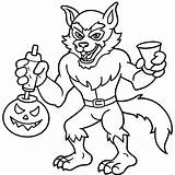 Halloween elixir coloring Pages With Werewolves  Coloring Fun Zone sketch template