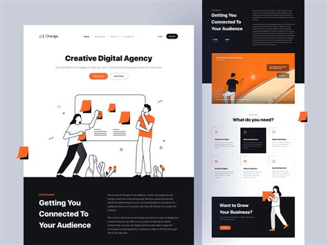 Orange - Creative Digital Agency 🍊 by Wildan 👋 for Vektora on Dribbble